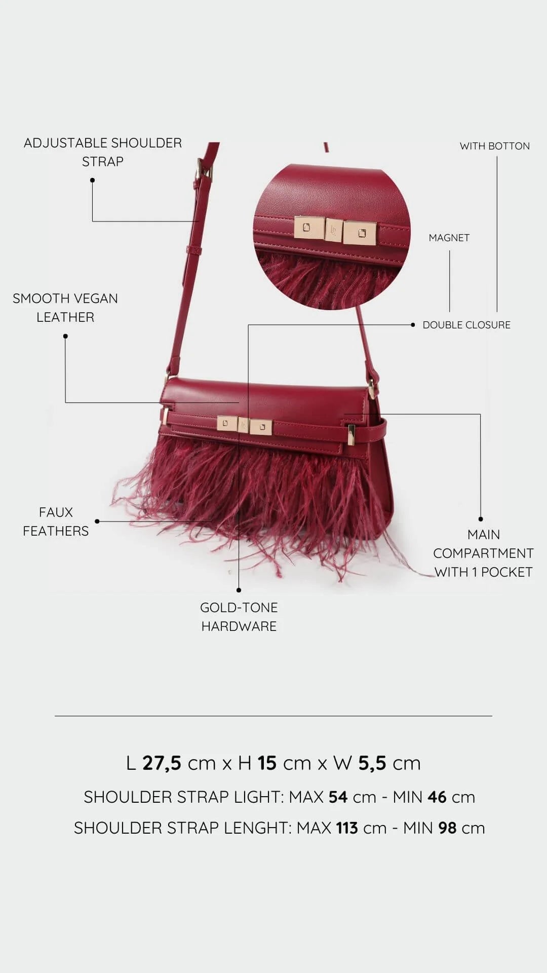 Borsa a tracolla GRACE LONG LE