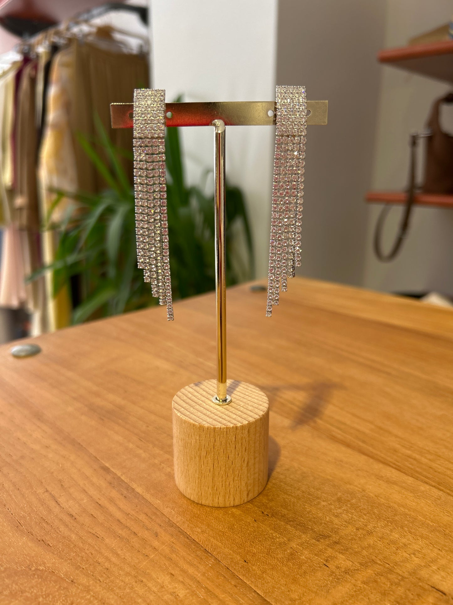 Orecchini pendenti con strass
