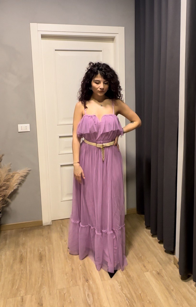 Abito Tulle con cinta