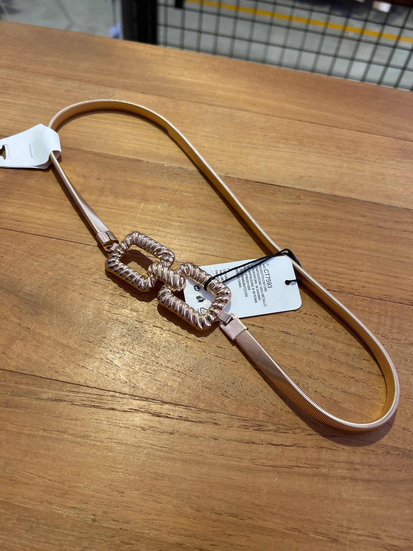 Cinta elastica metallizzata con fibbia