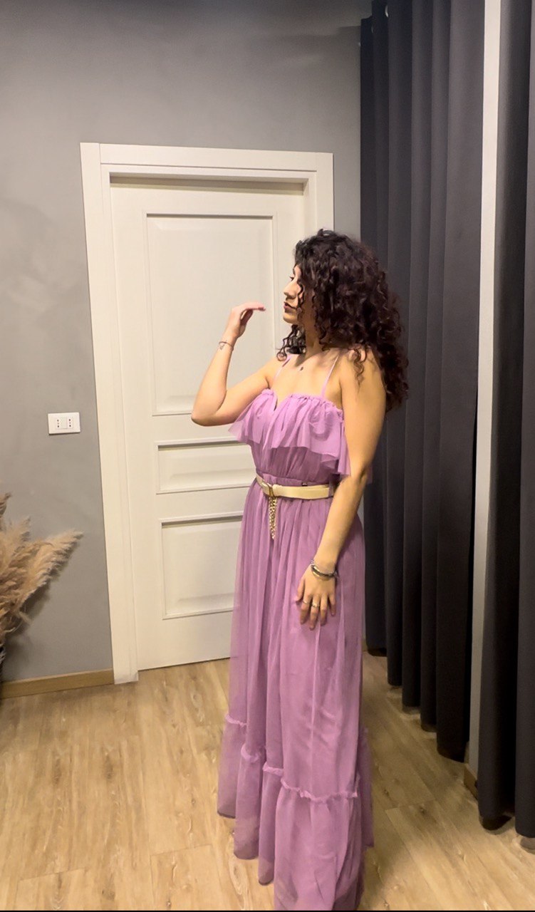 Abito Tulle con cinta