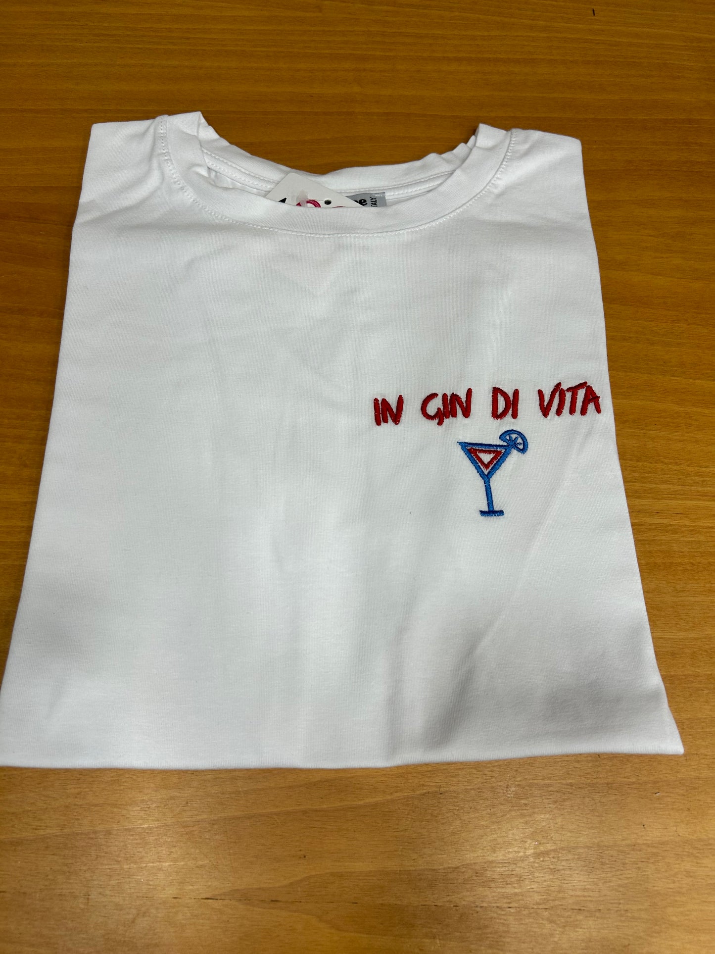 T-Shirt In Gin di Vita