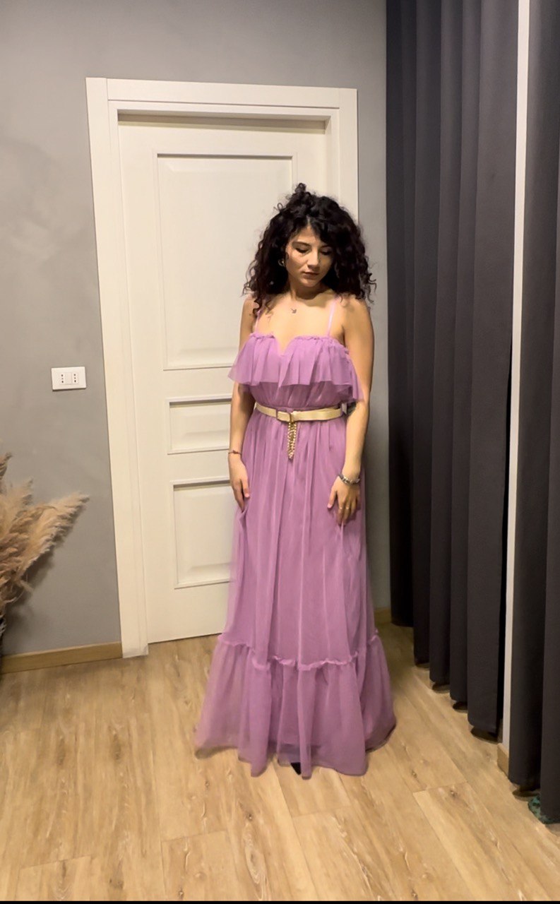Abito Tulle con cinta
