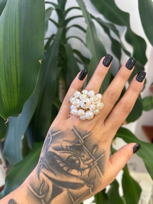 Anello perle Gold