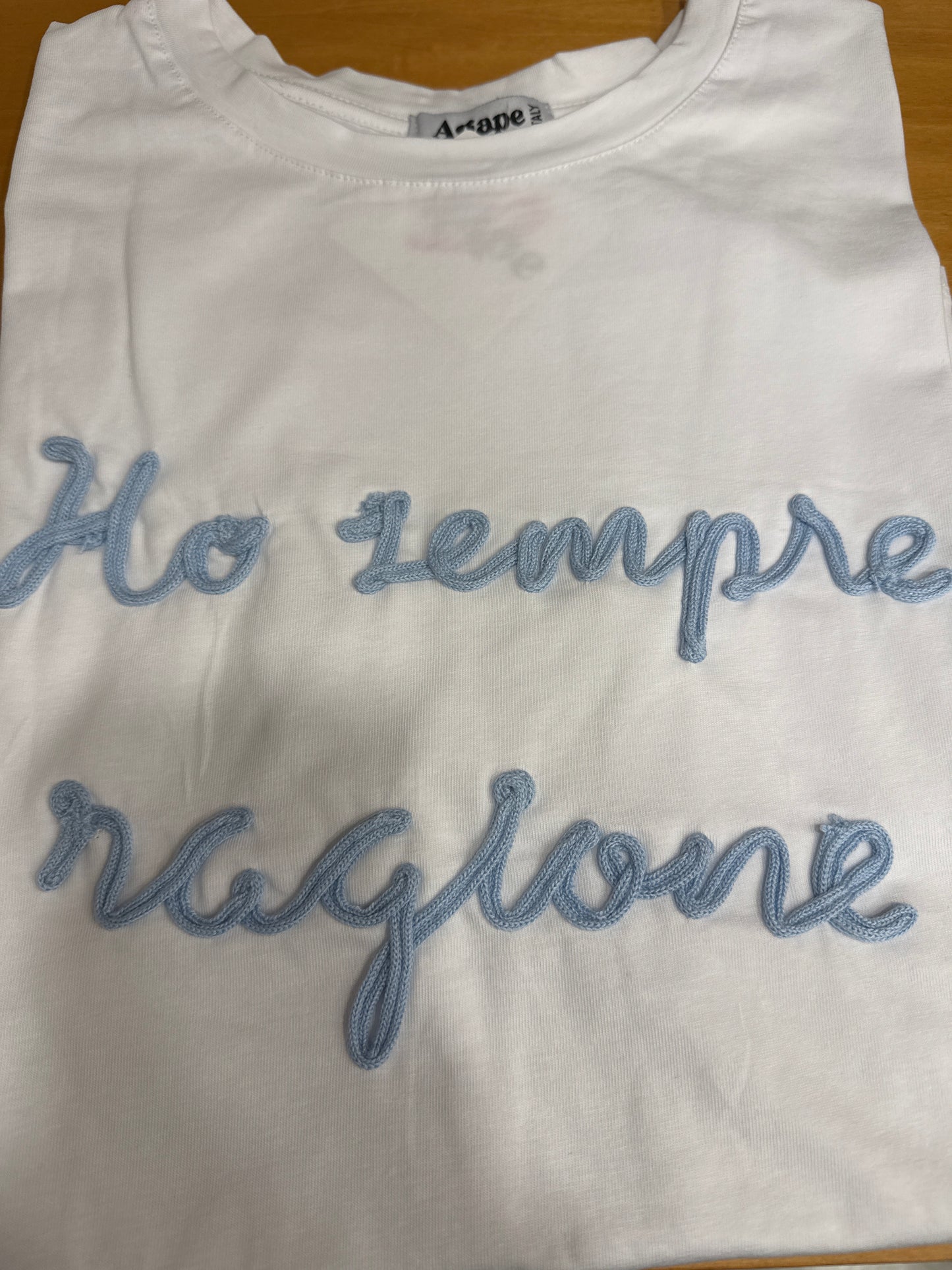 T-shirt “ho sempre ragione”