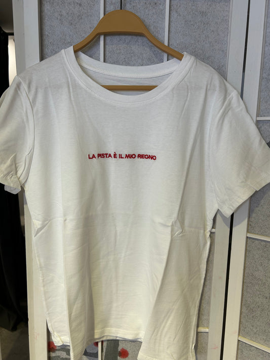 T-shirt “la pista è il mio regno”