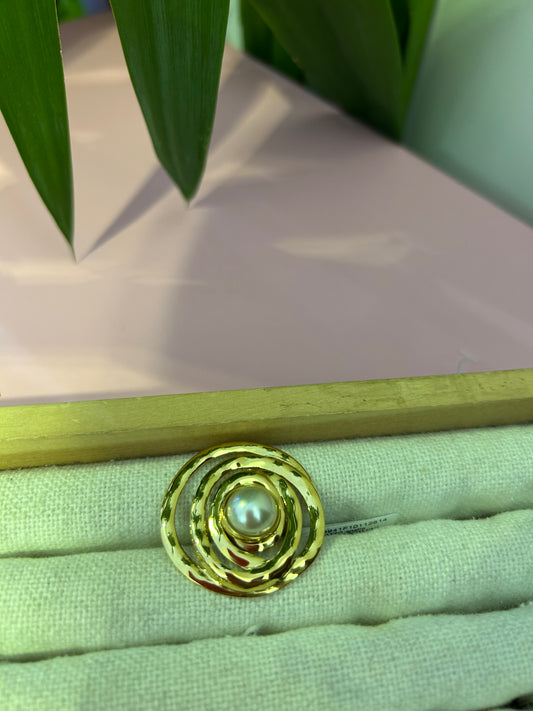 Anello Gold con perla