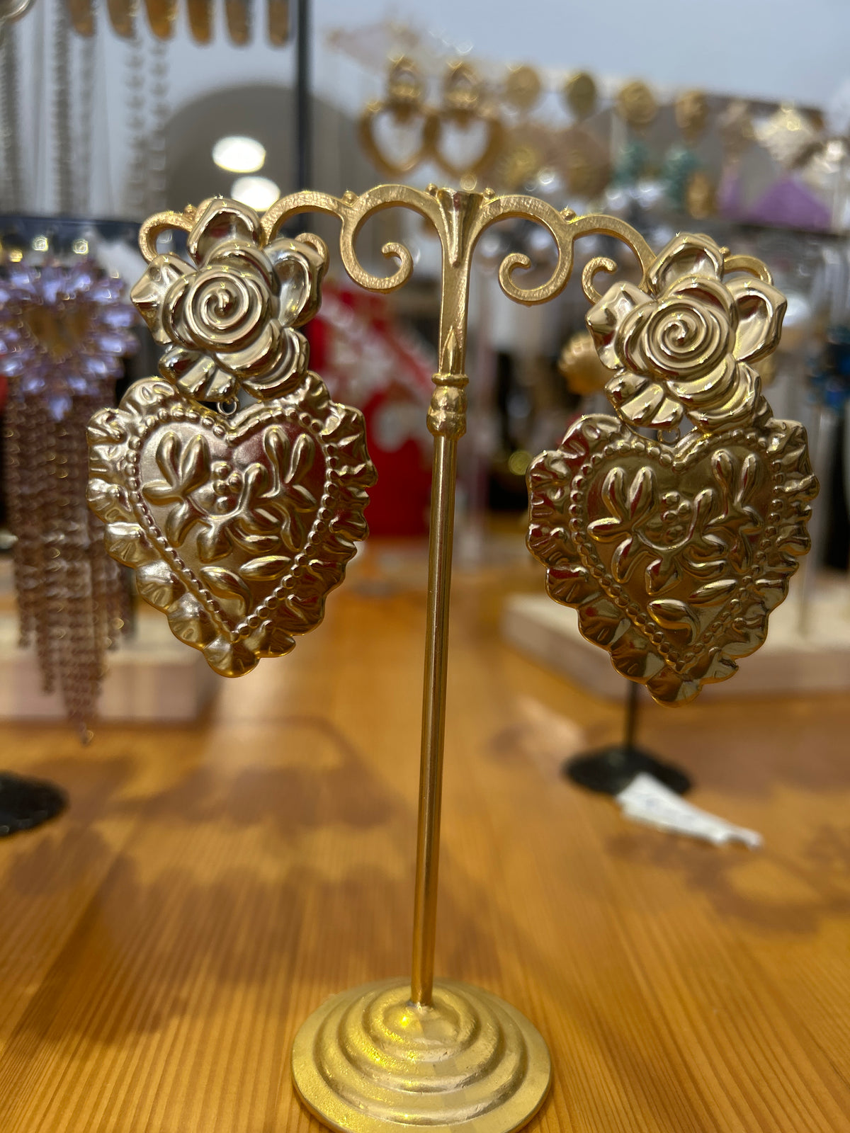 Orecchini cuore sacro