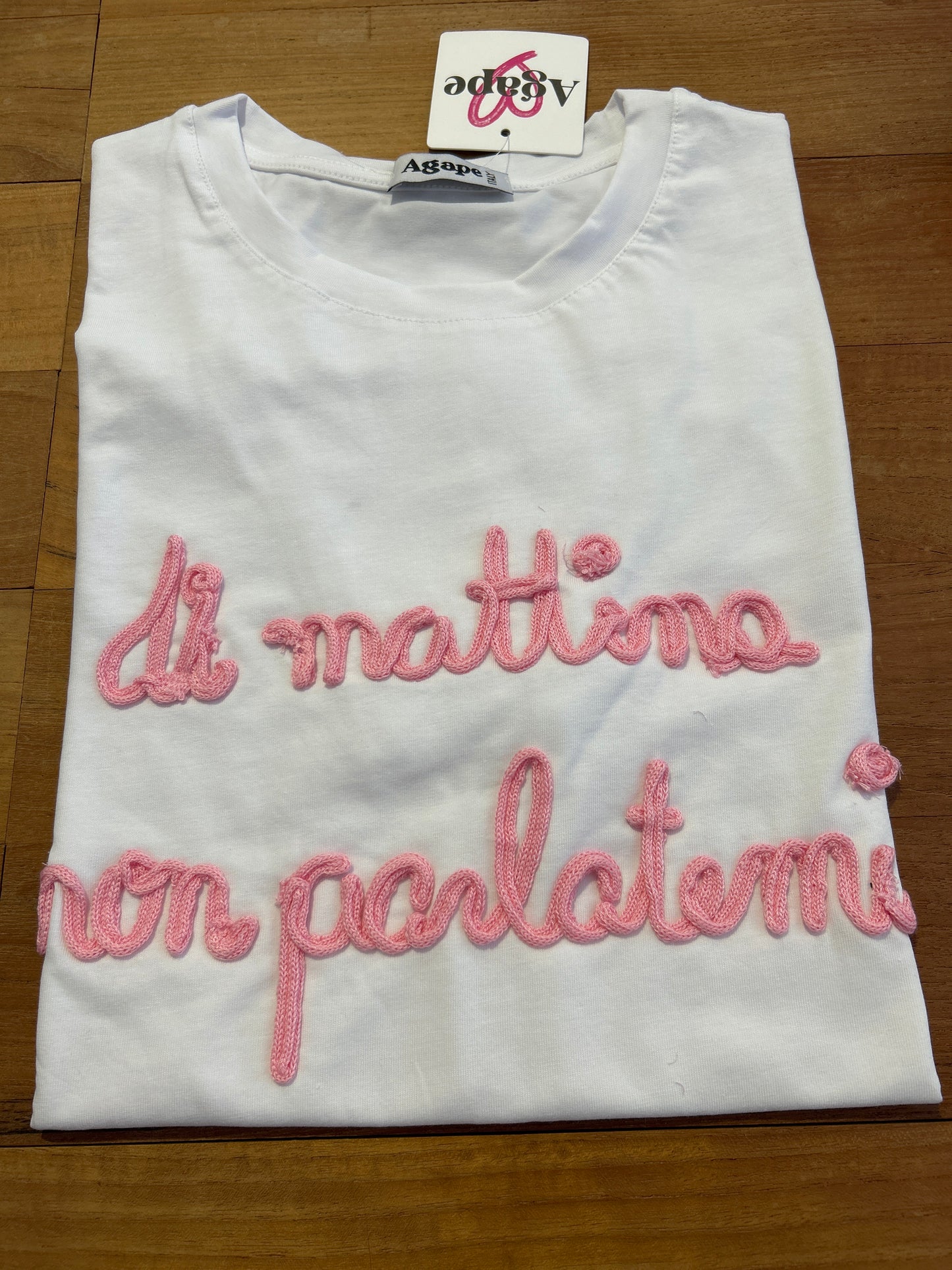 T-shirt “di mattina non parlatemi”