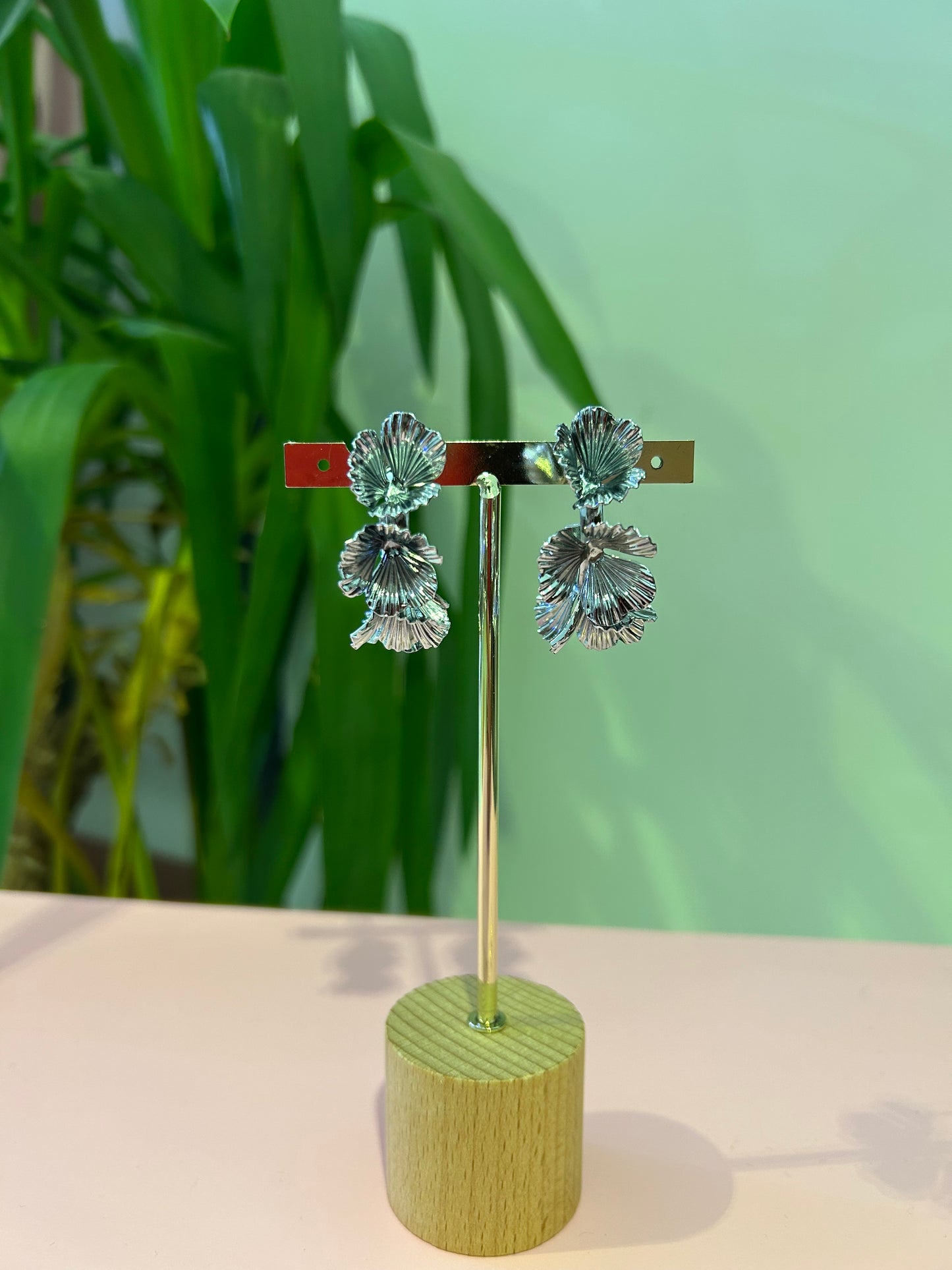 Orecchini metallic Flowers