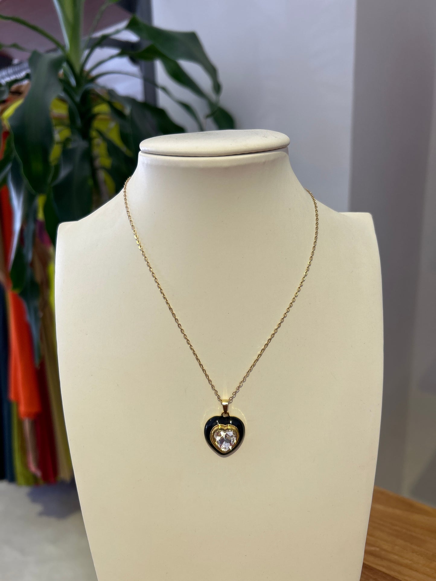Collana cuore diamante