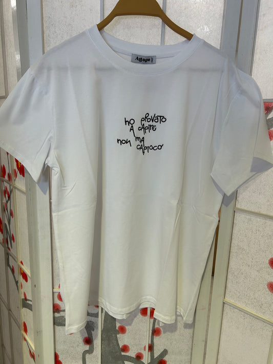 T-shirt “ho provato a capire ma non capisco”