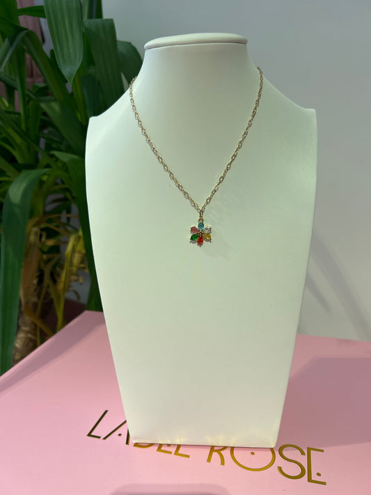 Collana fiore colorato