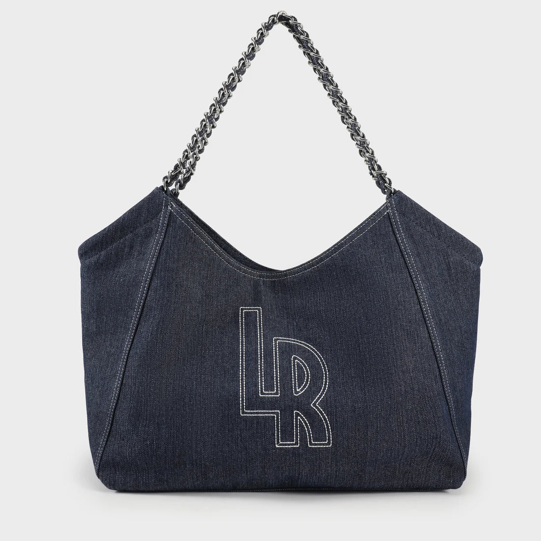 Shopping bag a spalla - CORINNE DENIM Dark Blue