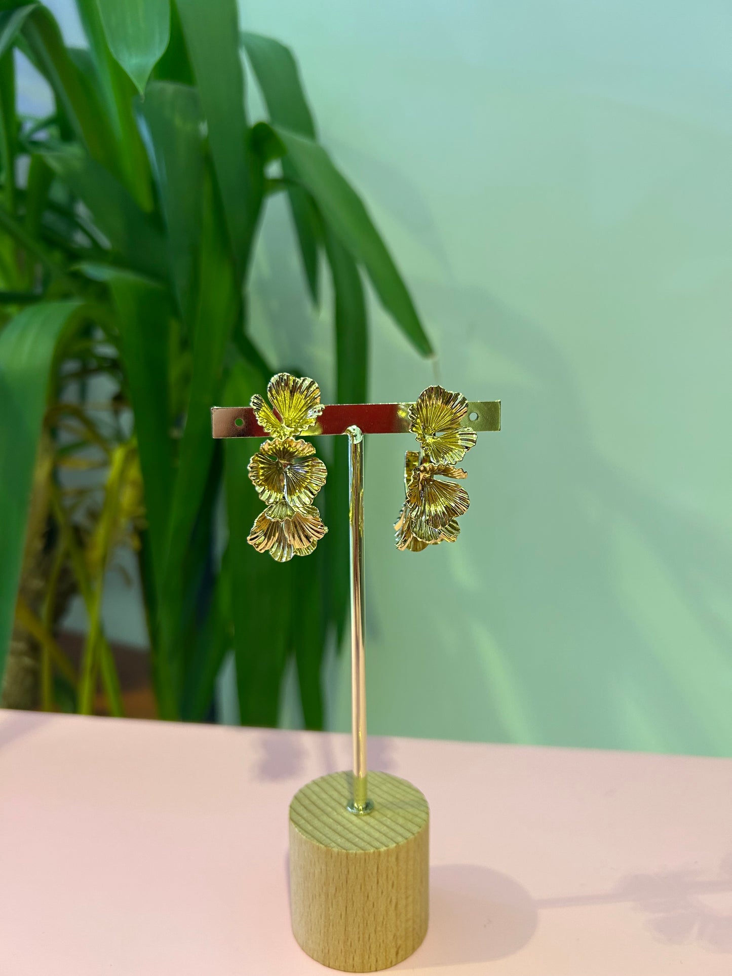 Orecchini metallic Flowers