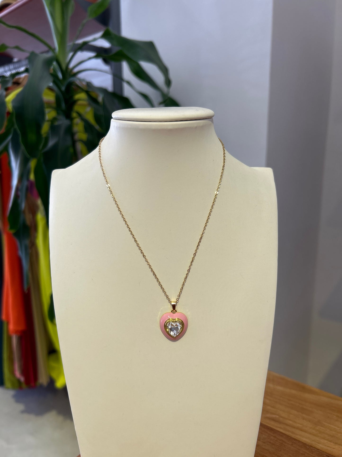 Collana cuore diamante