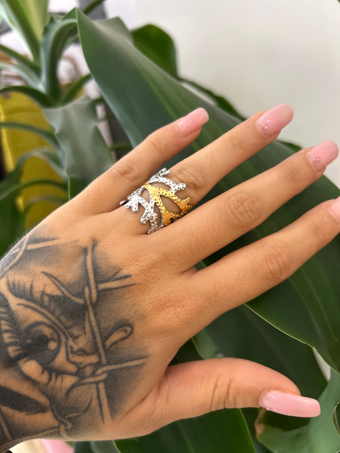 Anello argento/oro