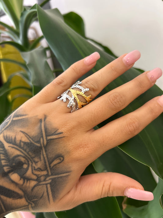 Anello argento/oro
