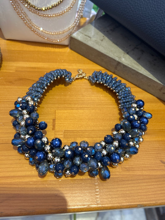 Collana corallo blu